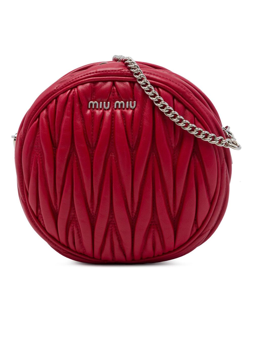 Miu Matelasse Nappa Round #358168M57B